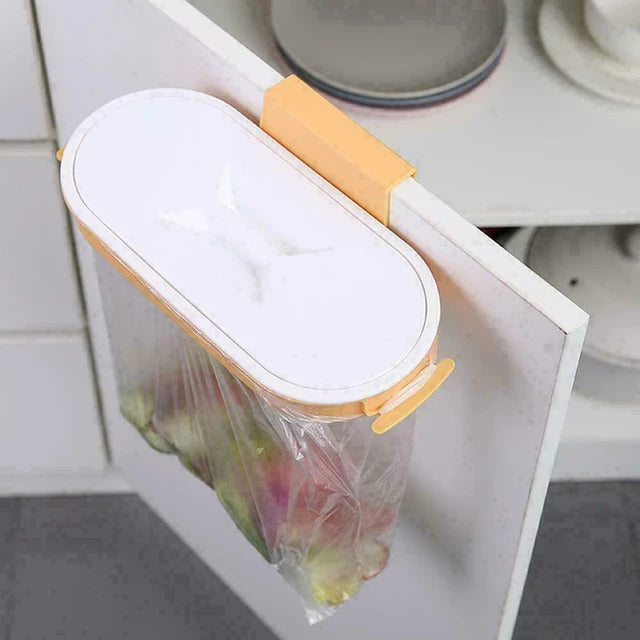 Soporte colgante para basura