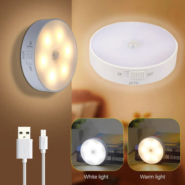 Mini lámpara luz led automática con sensor de movimiento