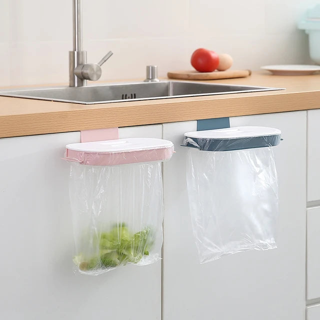 Soporte colgante para basura