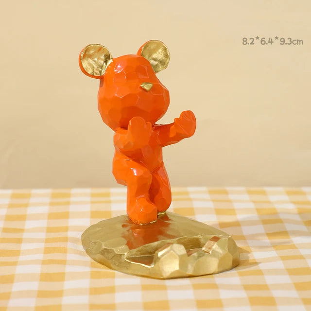 Soporte para celular en resina de alta caldidad - diseño de osito