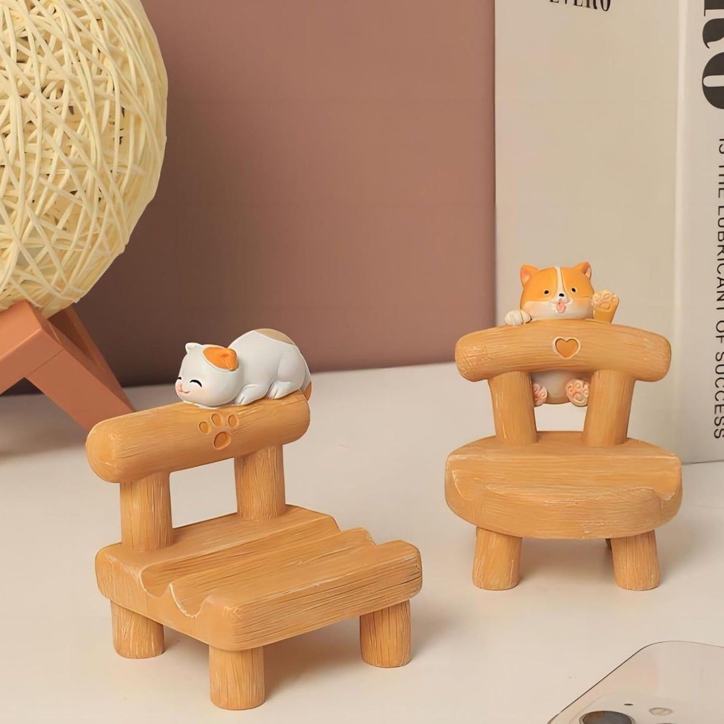 Soporte de celular diseño de gato