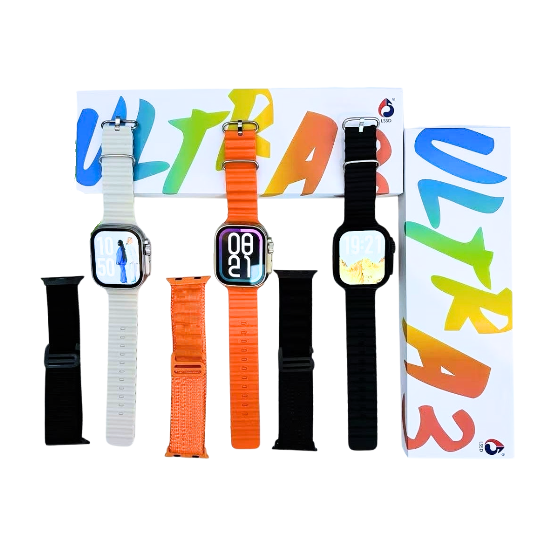 Smartwatch T1000 Ultra | Llamadas Bluetooth, Monitoreo de Salud 24/7 y 7 Correas Intercambiables