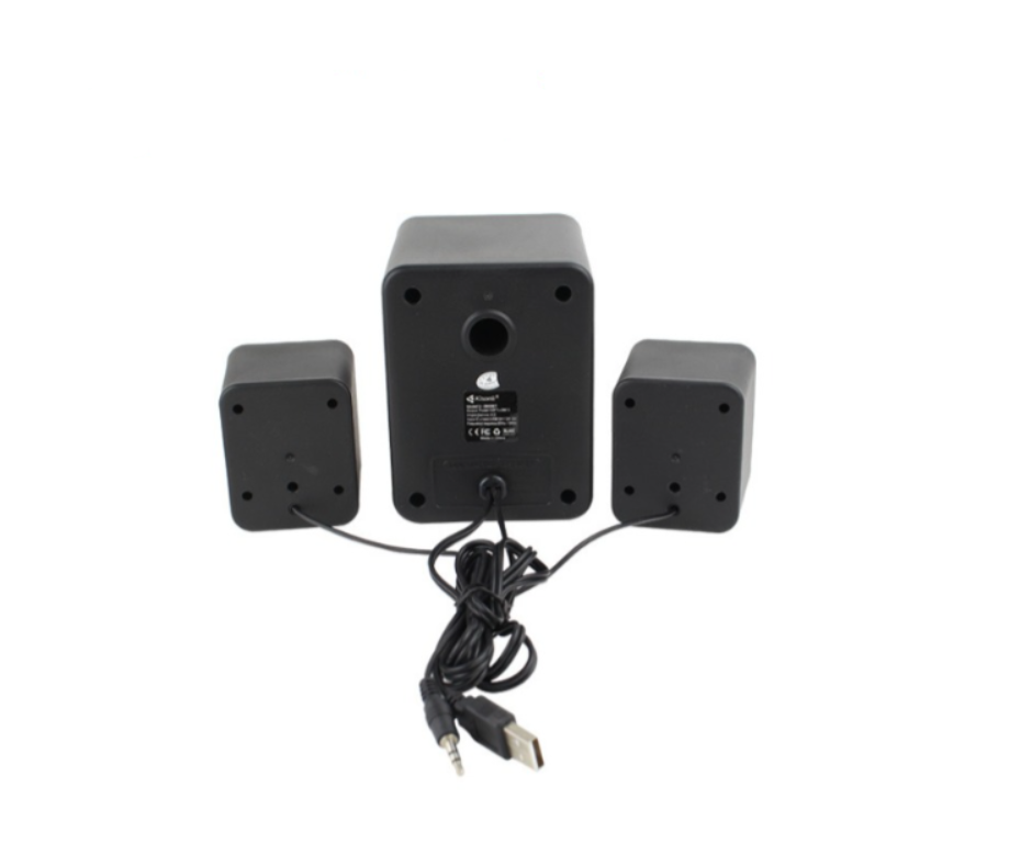 Parlantes Kisonli U-2900 2.1 - USB| Sonido Potente y Compacto para tu PC o Laptop