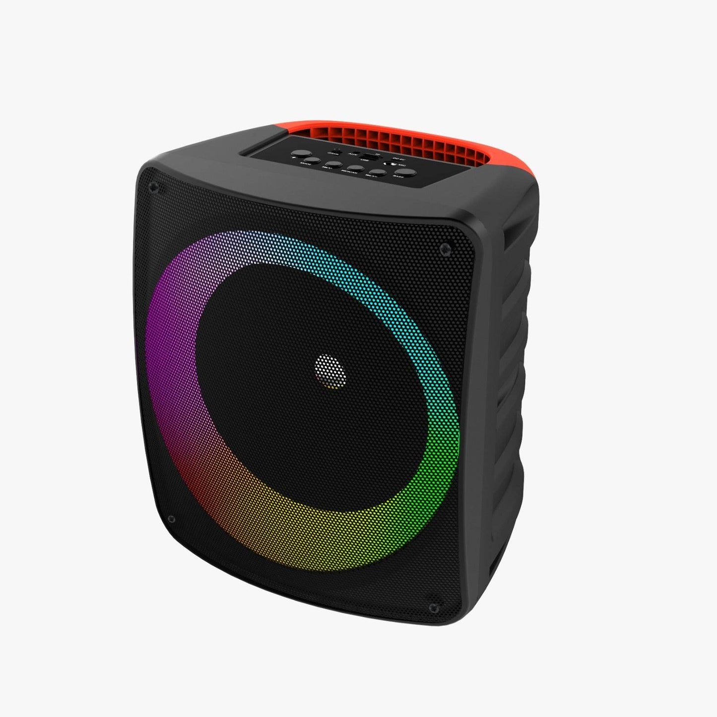Parlante S2 Bluetooth | 10W, Bocina 6", USB/SD/FM/AUX + Entrada para Micrófono | Sonido Potente Portátil (30cm)
