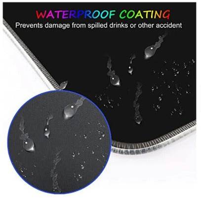 Mouse Pad Gamer RGB Seisa 20×35 cm – Iluminación Multicolor y Base Antideslizante - INOTEK s.a.s