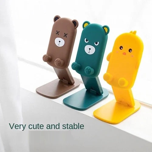 Soporte para celular- Diseños animados (ositos, pollito)