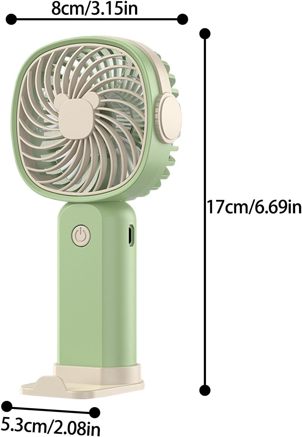 🌬️💨 Ventilador Portátil Silencioso y Plegable – Tu Mejor Aliado Contra el Calor, en Cualquier Lugar