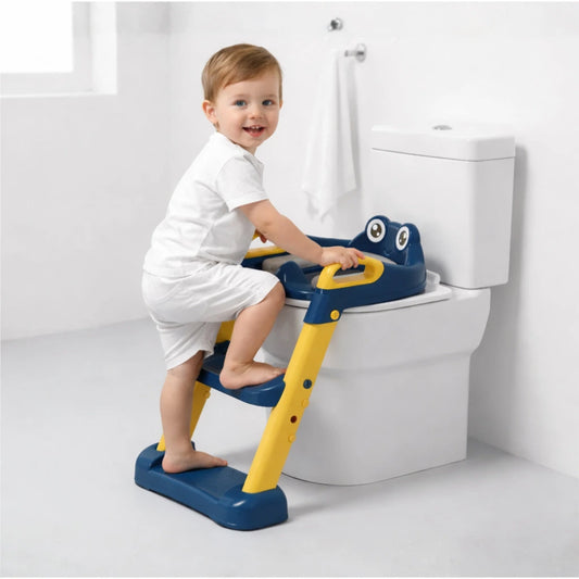 Asiento Entrenador con Escalera para Niños: ¡Seguridad e Independencia para Dejar el Pañal!