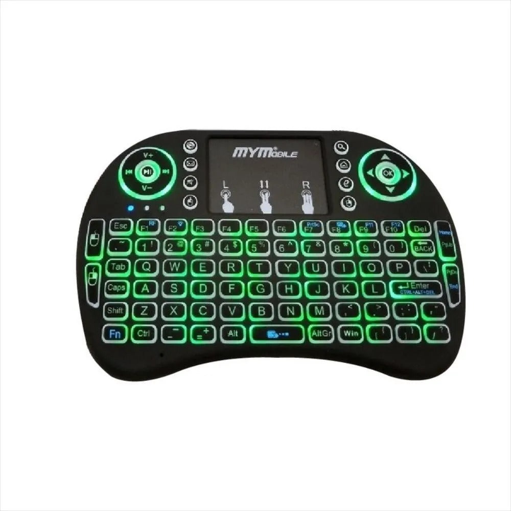 Mini Teclado Inalámbrico Retroiluminado con Touchpad | Navega, Escribe y Controla