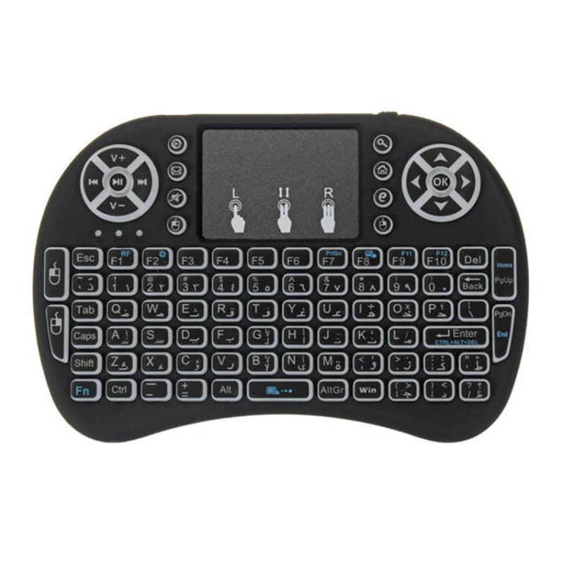 Mini Teclado Inalámbrico Retroiluminado con Touchpad | Navega, Escribe y Controla