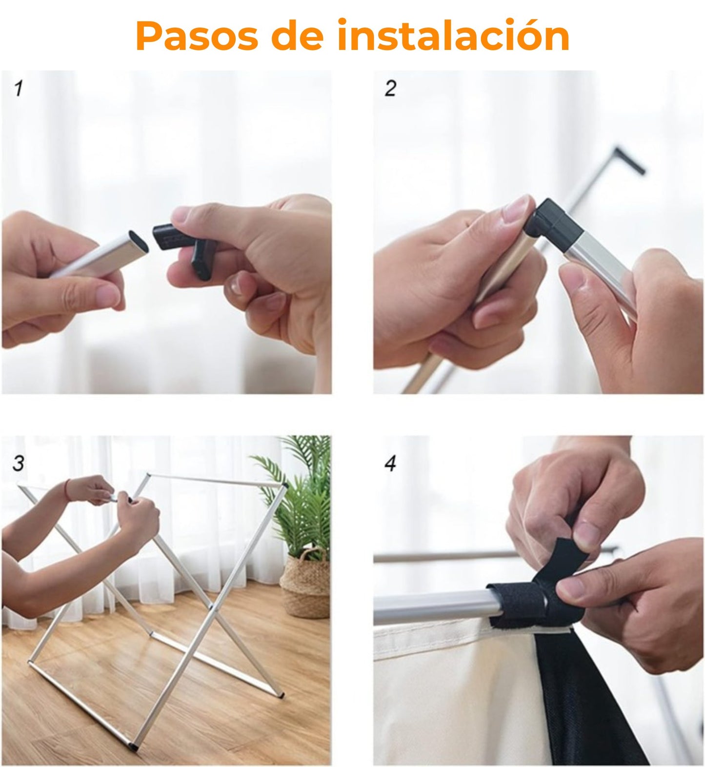 Cesta Organizador y Clasificador de Ropa Sucia X2