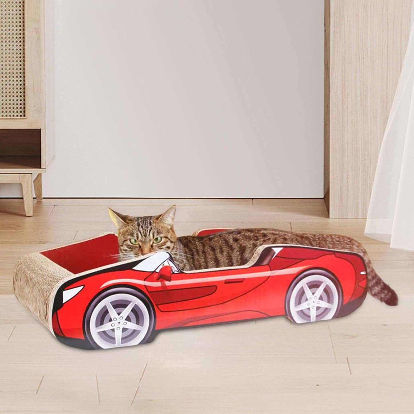 Cama rascador para gato de carro