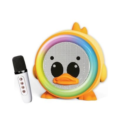 Sistema de Karaoke Portátil para Niños GMJ 9835 - Altavoz Animalito con Micrófono Luminoso y Cambiador de Voz