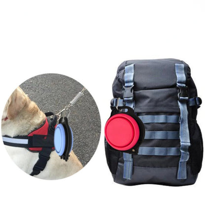 Bebedero y comedor pegable para mascotas