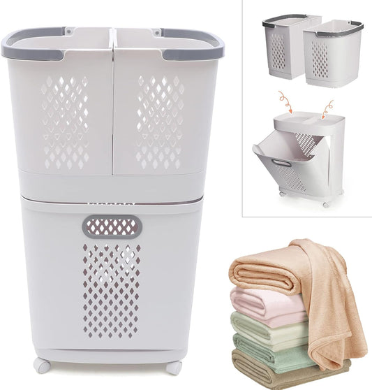 Organizador cesta de ropa multiusos con ruedas
