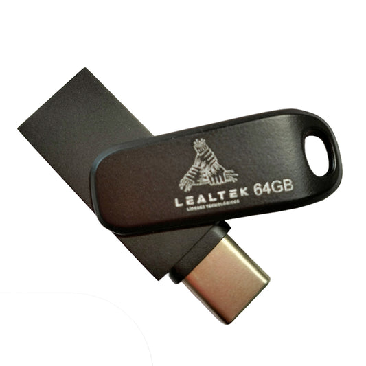 Memoria USB Tipo C 64GB Marca Lealtek