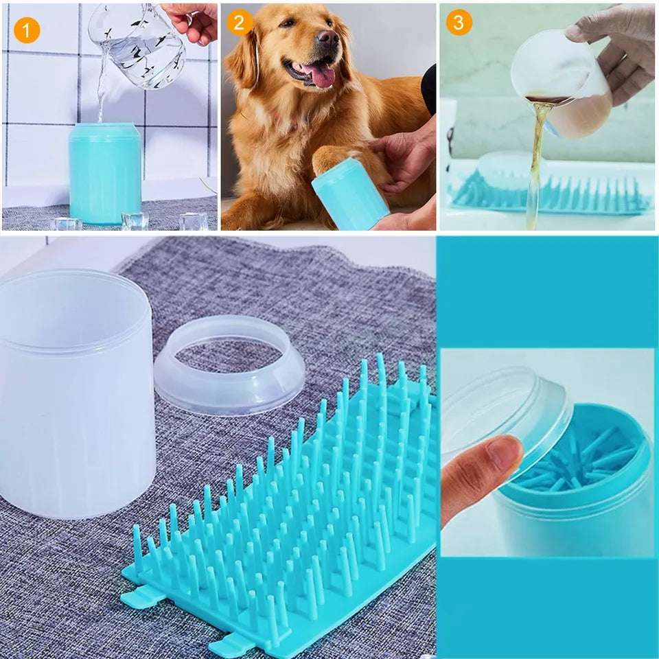 Limpiador de patas para perro talla L