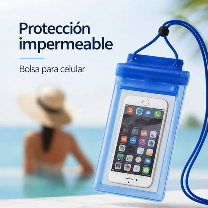 Bolsa Impermeable Universal para Celular con Cordón
