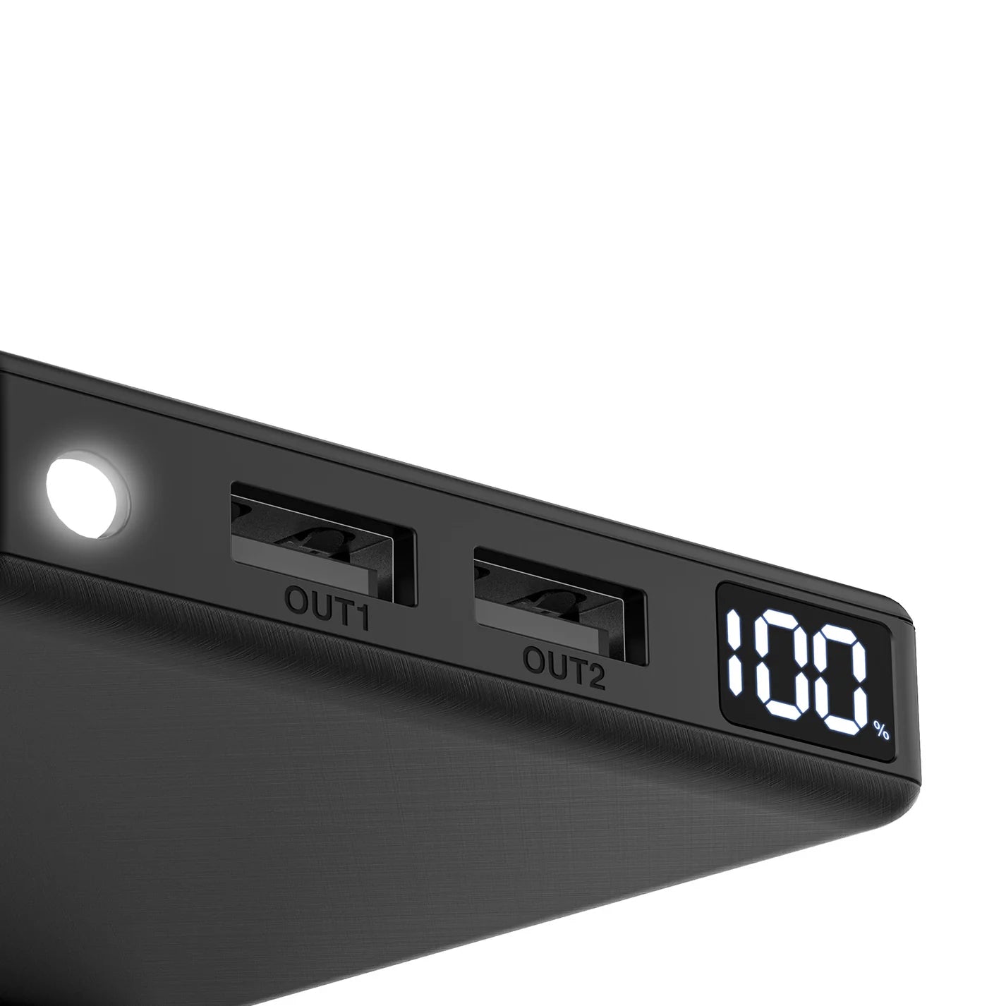 Power Bank Batería Portátil 10000mah Bateria 1hora Gar263  Con 2 Usb Salidas Y 1 Entrada Tipo C Negro