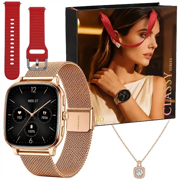 Smartwatch G-TIDE S7 Pro Dorado AMOLED 1.73” + Correa y Pulsera