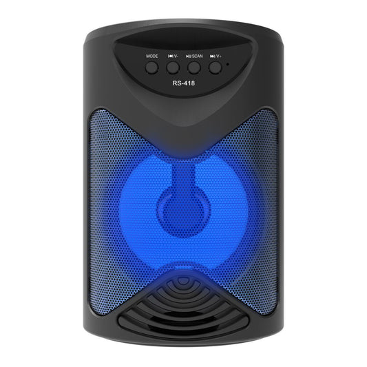 Mini Parlante RS-418 Bluetooth | Bocina 4'' - 5W, USB/SD/AUX/FM - (18cm)