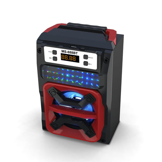 Parlante Portátil MS-688BT | Conexión USB/SD/FM y Bluetooth - (7W) - Portátil (22x15cm)