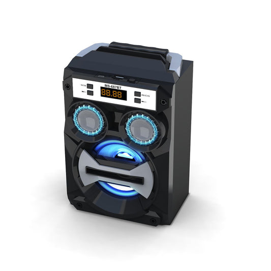 Parlante portátil con radio FM, Bluetooth, Usb, SD, TF | Ref: MS-687BT