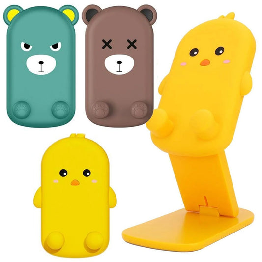 Soporte para celular- Diseños animados (ositos, pollito)