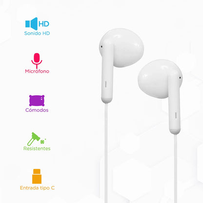 🎧AUDIFONOS AURICULARES TIPO C TRANYOO con Sonido de Alta Fidelidad – Tu Música, Claridad Total 🔊