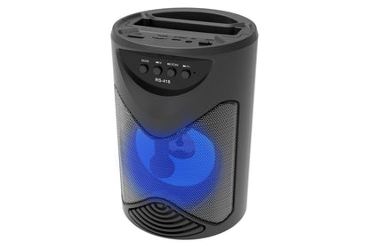 Mini Parlante RS-418 Bluetooth | Bocina 4'' - 5W, USB/SD/AUX/FM - (18cm)