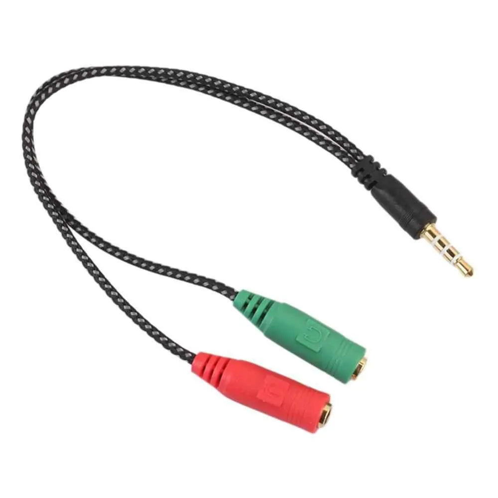 Cable Divisor de Audio y Micrófono | Modelos 1→2 y 2→1 Compatibles con PC y Celular
