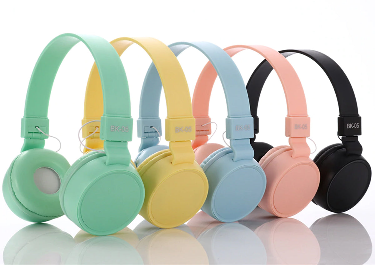 Diademas BK-05 Alámbricas Retro | Sonido Potente y Diseño Clásico