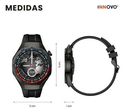 Smartwatch AuraFit GT AMOLED 1.43” con Inteligencia Artificial y Llamadas