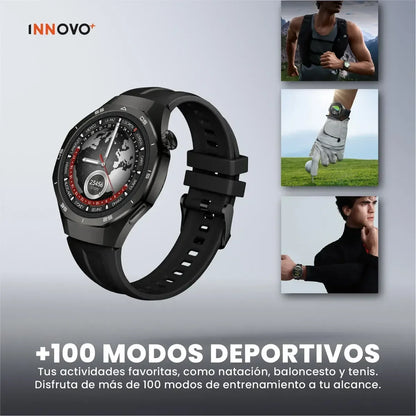 Smartwatch AuraFit GT AMOLED 1.43” con Inteligencia Artificial y Llamadas