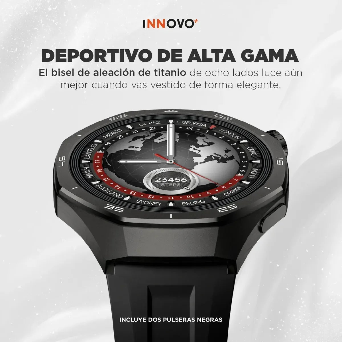 Smartwatch AuraFit GT AMOLED 1.43” con Inteligencia Artificial y Llamadas