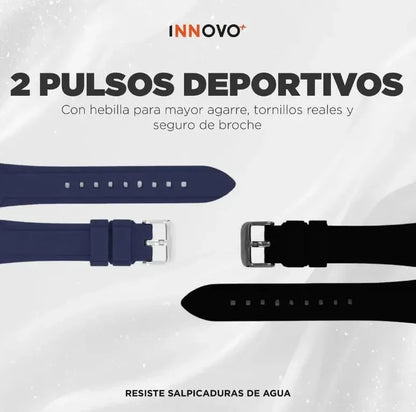 Smartwatch G-Tide Q1 | Llamadas Bluetooth, Monitoreo de Salud, Oxígeno en Sangre, Resistencia IP68 y 100+ Modos Deportivos