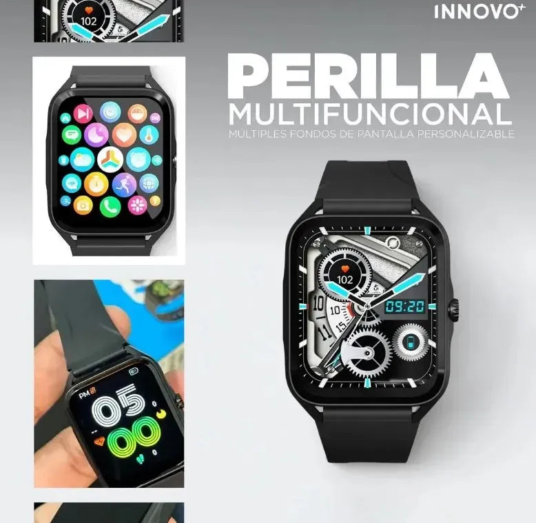 Smartwatch G-Tide Q1 | Llamadas Bluetooth, Monitoreo de Salud, Oxígeno en Sangre, Resistencia IP68 y 100+ Modos Deportivos