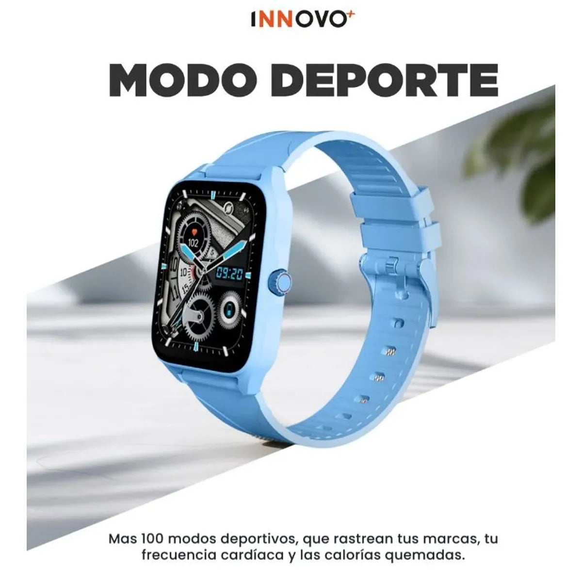Smartwatch G-Tide Q1 | Llamadas Bluetooth, Monitoreo de Salud, Oxígeno en Sangre, Resistencia IP68 y 100+ Modos Deportivos