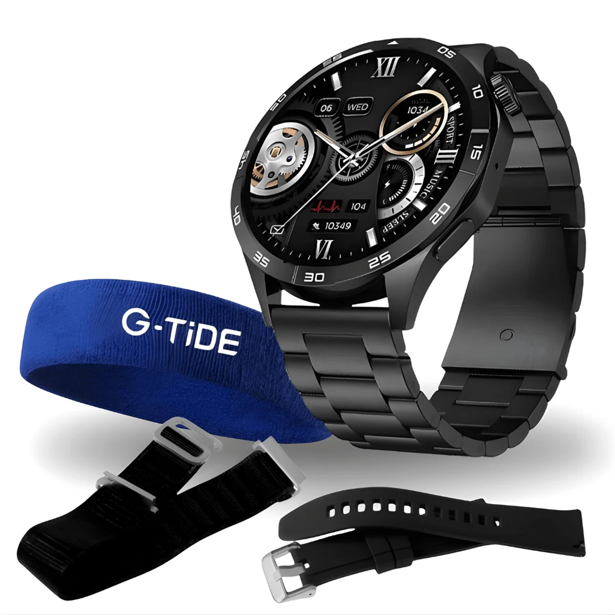 Smartwatch G-Tide Power | AMOLED 1.43, Llamadas Bluetooth, 3 Pulsos Incluidos + Obsequio
