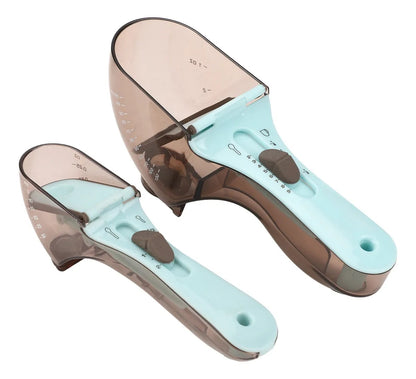 Cucharas Medidoras Ajustables x2 para Cocina | Medición Precisa