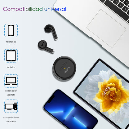 Audífonos Inalámbricos 1Hora AUT119 – Sonido Envolvente y Carga Rápida