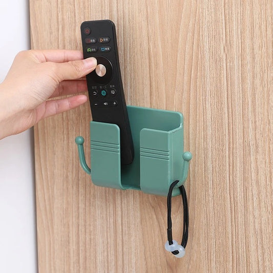 Multifunctional Holder for Cell Phones, Remote Controls and Other Items - Punch-Free Storage Rack