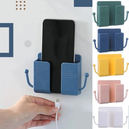 Multifunctional Holder for Cell Phones, Remote Controls and Other Items - Punch-Free Storage Rack