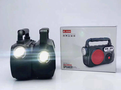Parlante  MS-1635BT | Bluetooth, USB, SD, Radio FM + Linterna | Compacto y Potente (6W)