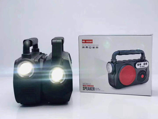 Parlante MS-1635BT | Bluetooth, USB, SD, Radio FM + Linterna | Compacto y Potente (6W) - INOTEK s.a.s