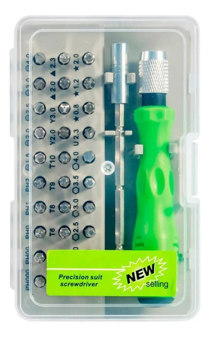 Set de Destornilladores de Precisión 6011 – 32 Piezas | Compacto, Completo y Profesional