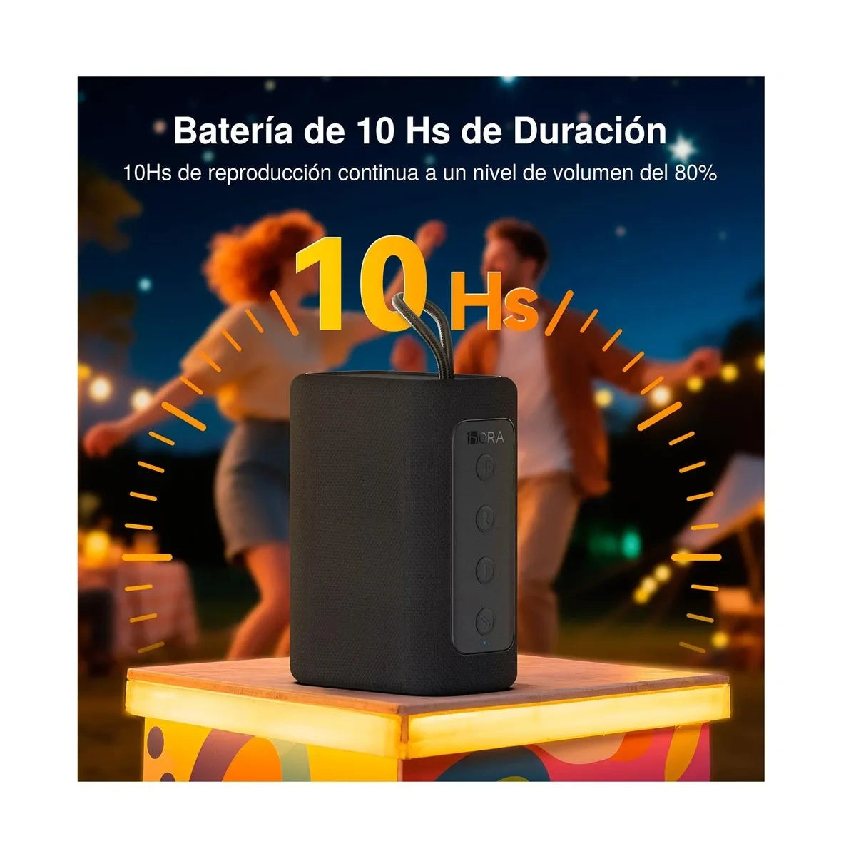 Parlante 1Hora BOC244 | Bluetooth 5.3 + USB + TF + AUX