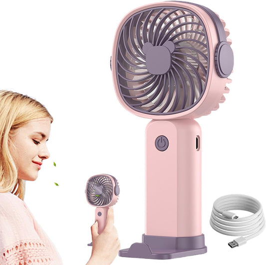 Mini Ventilador de Escritorio USB Pinsliee – Silencioso, Portátil y Recargable para Oficina y Hogar - Vista 4