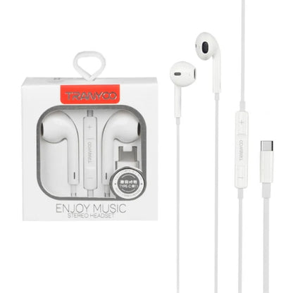 🎧AUDIFONOS AURICULARES TIPO C TRANYOO con Sonido de Alta Fidelidad – Tu Música, Claridad Total 🔊