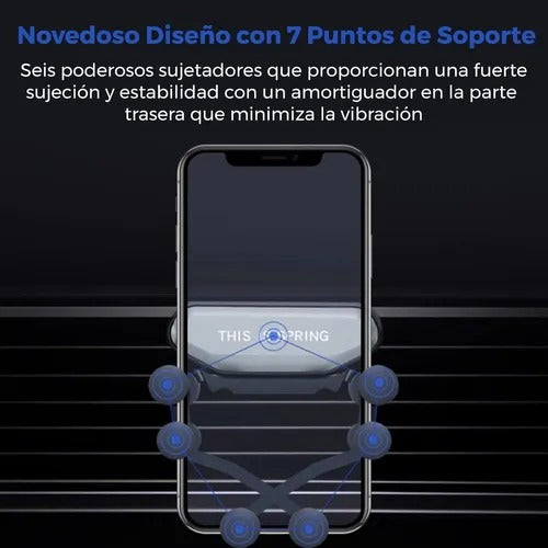 Soporte de celular para carro 6 puntos - This Is Spring | Seguridad y Comodidad al Conducir